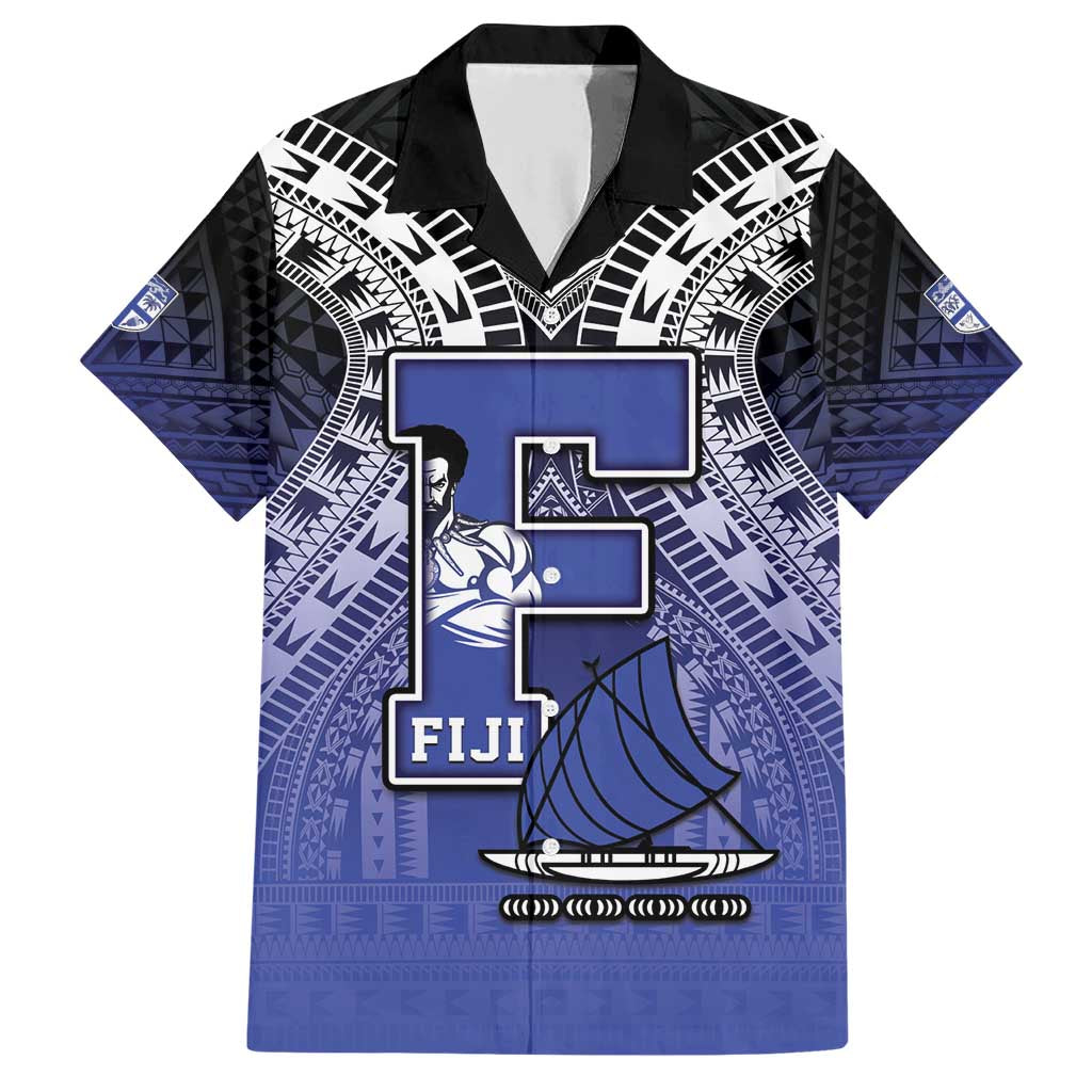 Custom Fiji Drua Family Matching Short Sleeve Bodycon Dress and Hawaiian Shirt Fijian Tapa Pattern