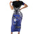 Custom Fiji Drua Family Matching Short Sleeve Bodycon Dress and Hawaiian Shirt Fijian Tapa Pattern