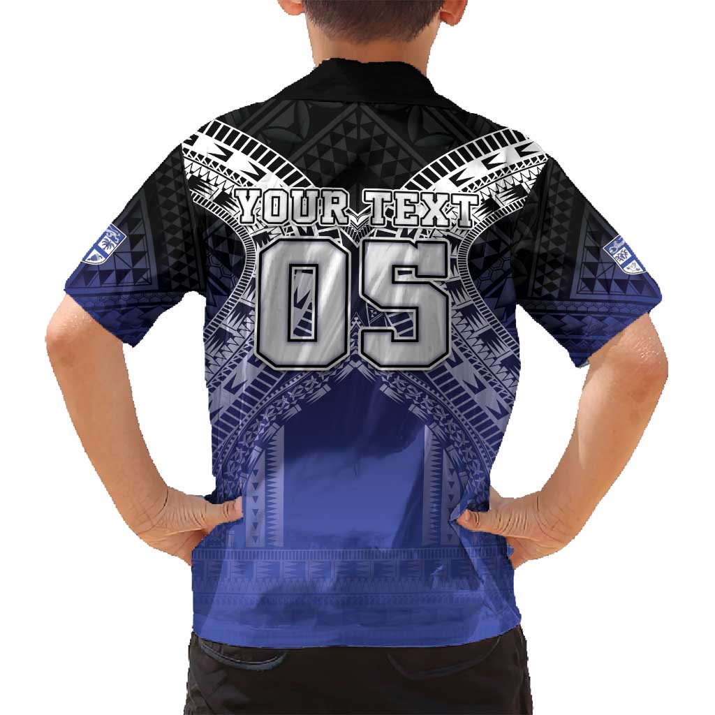 Custom Fiji Drua Family Matching Tank Maxi Dress and Hawaiian Shirt Fijian Tapa Pattern