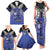 Custom Fiji Drua Family Matching Tank Maxi Dress and Hawaiian Shirt Fijian Tapa Pattern