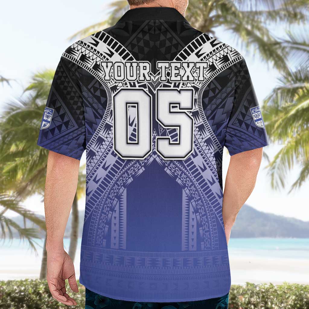 Custom Fiji Drua Hawaiian Shirt Fijian Tapa Pattern