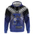 Custom Fiji Drua Hoodie Fijian Tapa Pattern