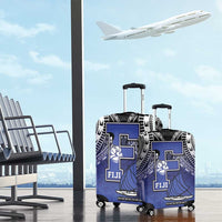Fiji Drua Luggage Cover Fijian Tapa Pattern