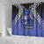 Fiji Drua Shower Curtain Fijian Tapa Pattern