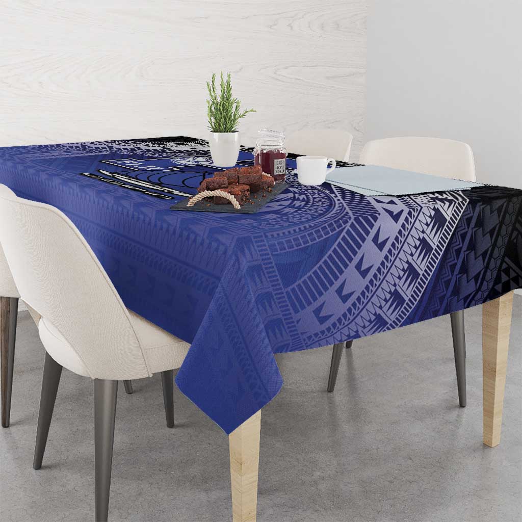 Fiji Drua Tablecloth Fijian Tapa Pattern