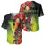 Aboriginal Dot Art Vanuatu Personalised Baseball Jersey Tropical Flowers