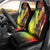 Aboriginal Dot Art Vanuatu Car Seat Cover Tropical Flowers