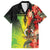 Aboriginal Dot Art Vanuatu Personalised Family Matching Short Sleeve Bodycon Dress and Hawaiian Shirt Tropical Flowers