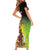 Aboriginal Dot Art Vanuatu Personalised Family Matching Short Sleeve Bodycon Dress and Hawaiian Shirt Tropical Flowers