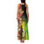 Aboriginal Dot Art Vanuatu Personalised Family Matching Tank Maxi Dress and Hawaiian Shirt Tropical Flowers