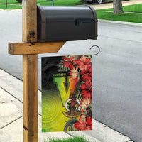 Aboriginal Dot Art Vanuatu Garden Flag Tropical Flowers