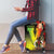 Aboriginal Dot Art Vanuatu Luggage Cover Tropical Flowers