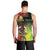 Aboriginal Dot Art Vanuatu Personalised Men Tank Top Tropical Flowers