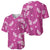 Hawaii Monstera Deliciosa Baseball Jersey Pink Plumeria Polynesian Pattern - Polynesian Pride