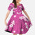 Hawaii Monstera Deliciosa Family Matching Tank Maxi Dress and Hawaiian Shirt Pink Plumeria Polynesian Pattern - Polynesian Pride
