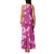 Hawaii Monstera Deliciosa Family Matching Tank Maxi Dress and Hawaiian Shirt Pink Plumeria Polynesian Pattern - Polynesian Pride