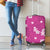 Hawaii Monstera Deliciosa Luggage Cover Pink Plumeria Polynesian Pattern - Polynesian Pride