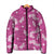 Hawaii Monstera Deliciosa Padded Jacket Pink Plumeria Polynesian Pattern - Polynesian Pride