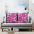 Hawaii Monstera Deliciosa Pillow Cover Pink Plumeria Polynesian Pattern - Polynesian Pride