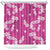 Hawaii Monstera Deliciosa Shower Curtain Pink Plumeria Polynesian Pattern - Polynesian Pride