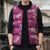 Hawaii Monstera Deliciosa Sleeveless Puffer Jacket Pink Plumeria Polynesian Pattern - Polynesian Pride