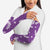 Hawaii Monstera Deliciosa Arm Sleeves Purple Plumeria Polynesian Pattern - Polynesian Pride