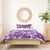 Hawaii Monstera Deliciosa Bedding Set Purple Plumeria Polynesian Pattern - Polynesian Pride