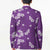 Hawaii Monstera Deliciosa Blazer Purple Plumeria Polynesian Pattern - Polynesian Pride