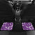 Hawaii Monstera Deliciosa Car Mats Purple Plumeria Polynesian Pattern - Polynesian Pride
