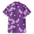 Hawaii Monstera Deliciosa Family Matching Mermaid Dress and Hawaiian Shirt Purple Plumeria Polynesian Pattern - Polynesian Pride