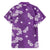 Hawaii Monstera Deliciosa Family Matching Tank Maxi Dress and Hawaiian Shirt Purple Plumeria Polynesian Pattern - Polynesian Pride