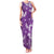Hawaii Monstera Deliciosa Family Matching Tank Maxi Dress and Hawaiian Shirt Purple Plumeria Polynesian Pattern - Polynesian Pride