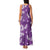 Hawaii Monstera Deliciosa Family Matching Tank Maxi Dress and Hawaiian Shirt Purple Plumeria Polynesian Pattern - Polynesian Pride