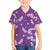 Hawaii Monstera Deliciosa Family Matching Tank Maxi Dress and Hawaiian Shirt Purple Plumeria Polynesian Pattern - Polynesian Pride