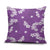 Hawaii Monstera Deliciosa Pillow Cover Purple Plumeria Polynesian Pattern - Polynesian Pride