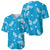 Hawaii Monstera Deliciosa Baseball Jersey Blue Plumeria Polynesian Pattern - Polynesian Pride