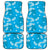 Hawaii Monstera Deliciosa Car Mats Blue Plumeria Polynesian Pattern - Polynesian Pride