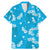 Hawaii Monstera Deliciosa Family Matching Mermaid Dress and Hawaiian Shirt Blue Plumeria Polynesian Pattern - Polynesian Pride