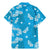 Hawaii Monstera Deliciosa Family Matching Mermaid Dress and Hawaiian Shirt Blue Plumeria Polynesian Pattern - Polynesian Pride
