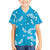 Hawaii Monstera Deliciosa Family Matching Tank Maxi Dress and Hawaiian Shirt Blue Plumeria Polynesian Pattern - Polynesian Pride