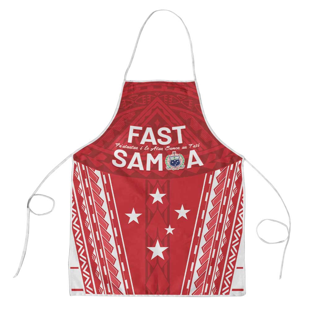 Samoa FAST Apron Forever Proud Samoan Tribal Pattern - Polynesian Pride