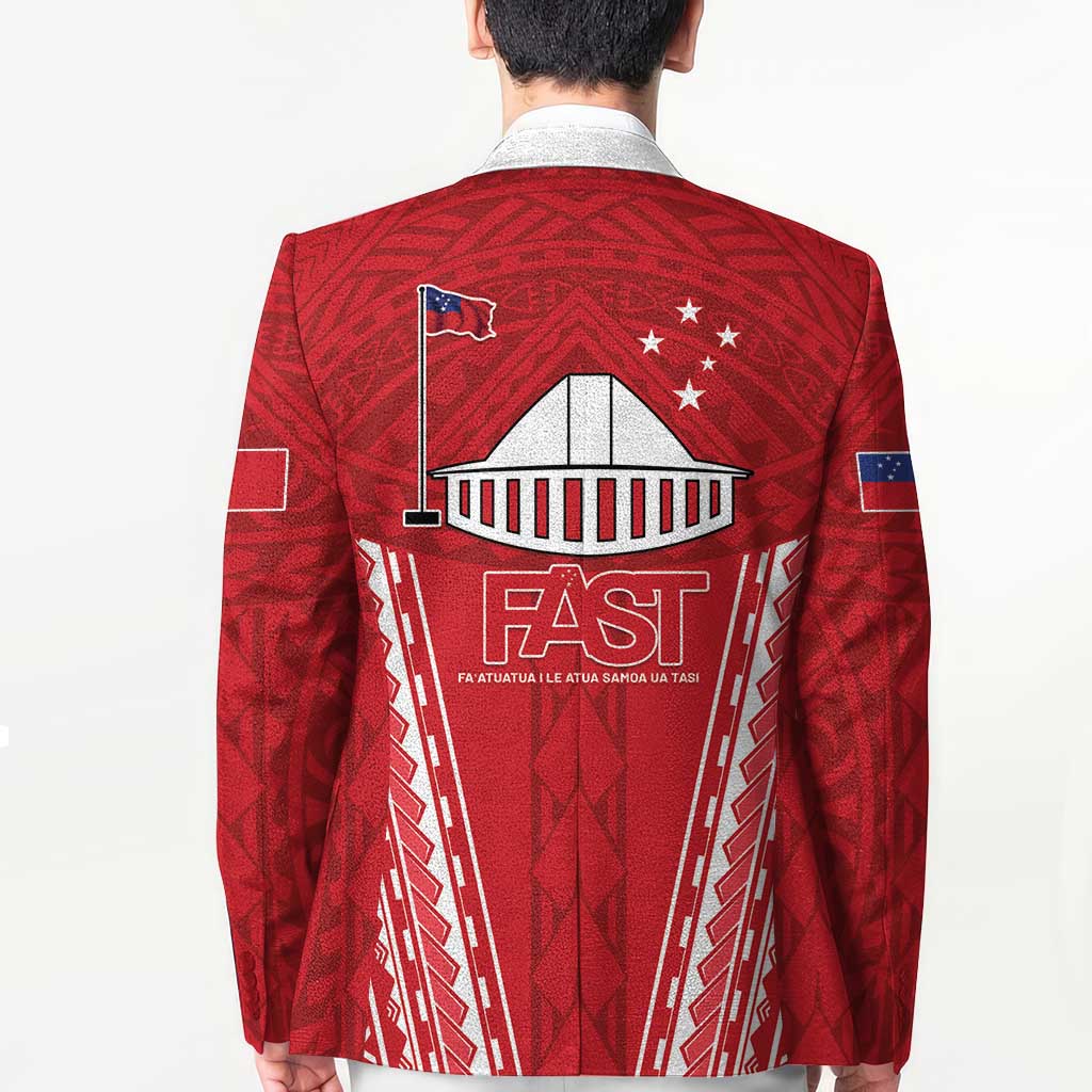 Samoa FAST Blazer Forever Proud Samoan Tribal Pattern - Polynesian Pride