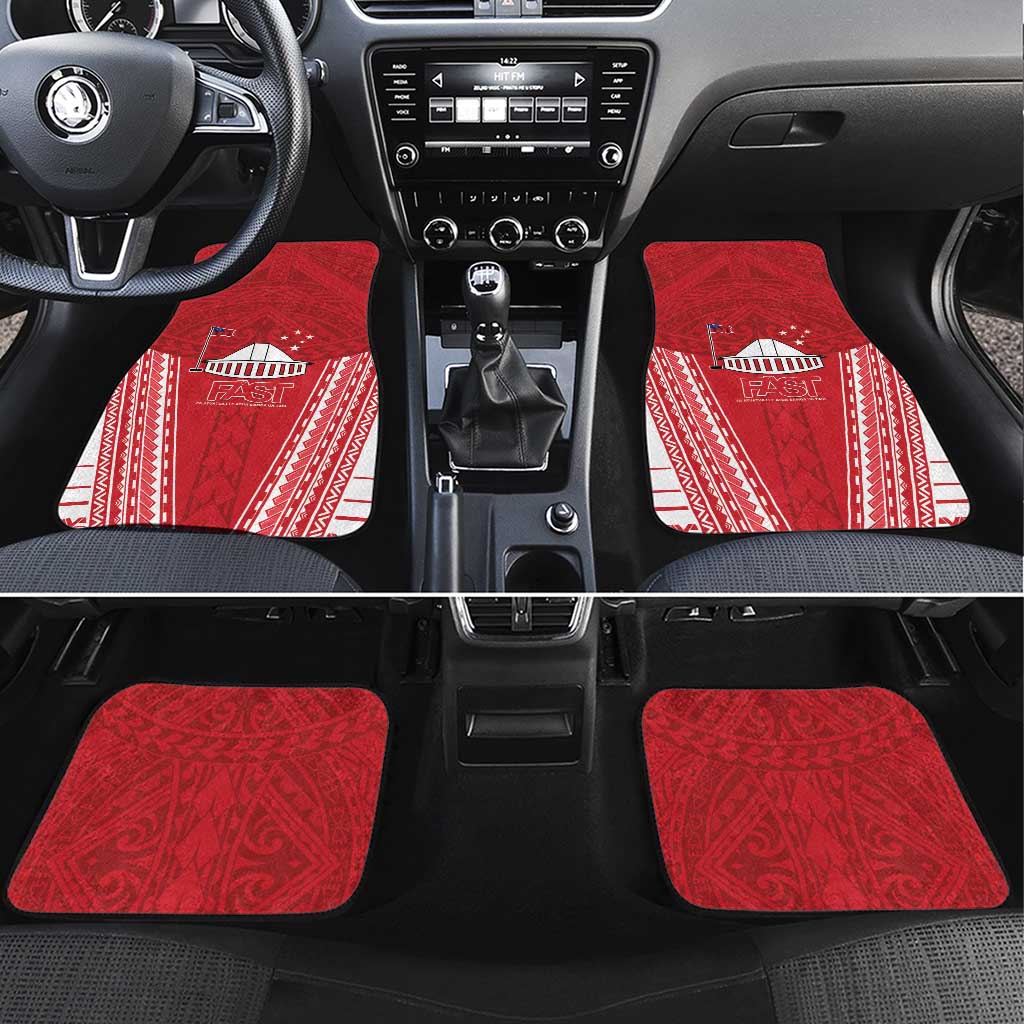 Samoa FAST Car Mats Forever Proud Samoan Tribal Pattern - Polynesian Pride