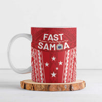 Samoa FAST Ceramic Mug Forever Proud Samoan Tribal Pattern - Polynesian Pride