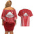 Samoa FAST Couples Matching Off Shoulder Short Dress and Hawaiian Shirt Forever Proud Samoan Tribal Pattern - Polynesian Pride
