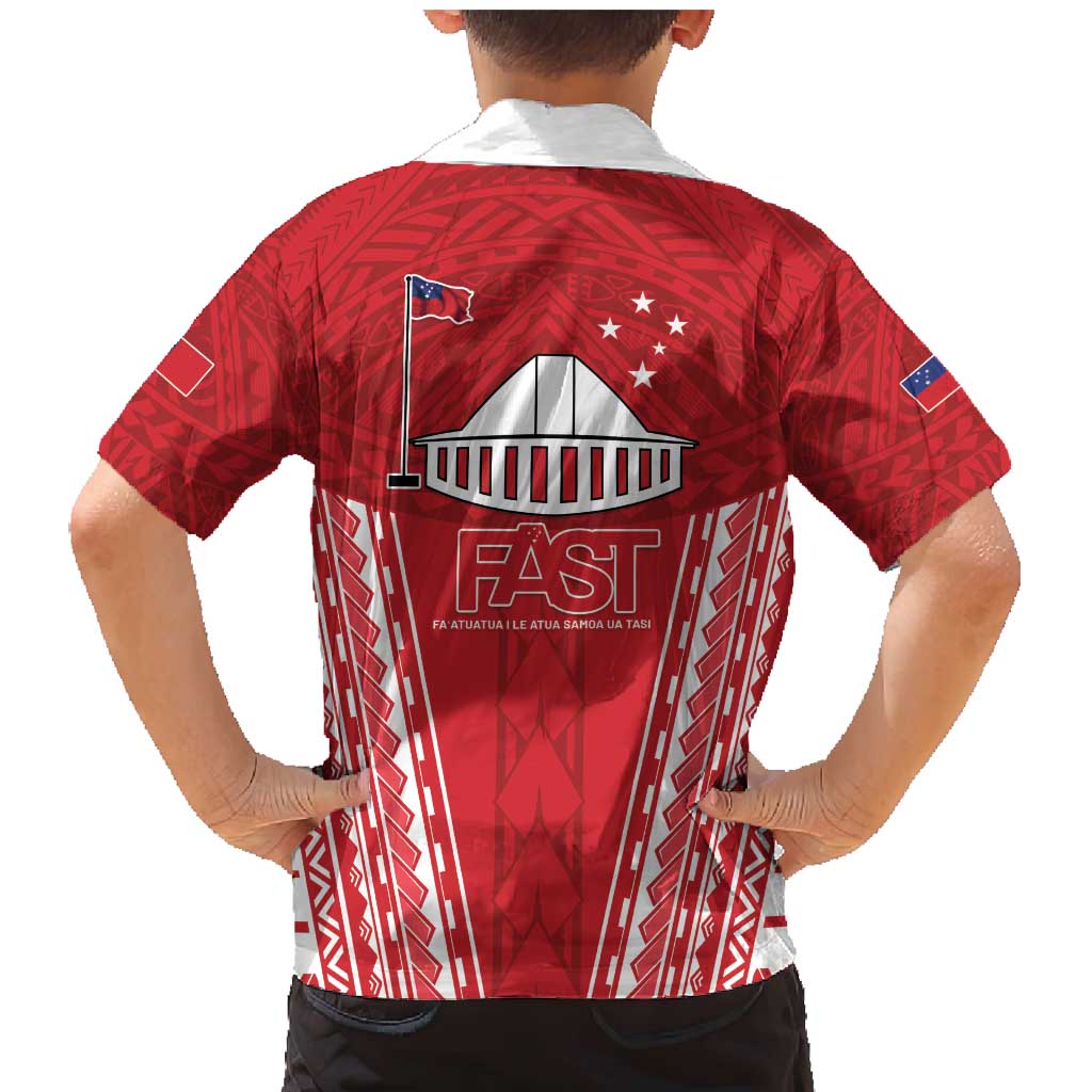 Samoa FAST Family Matching Mermaid Dress and Hawaiian Shirt Forever Proud Samoan Tribal Pattern - Polynesian Pride