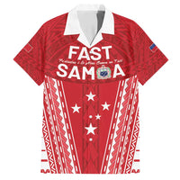 Samoa FAST Family Matching Off Shoulder Short Dress and Hawaiian Shirt Forever Proud Samoan Tribal Pattern - Polynesian Pride
