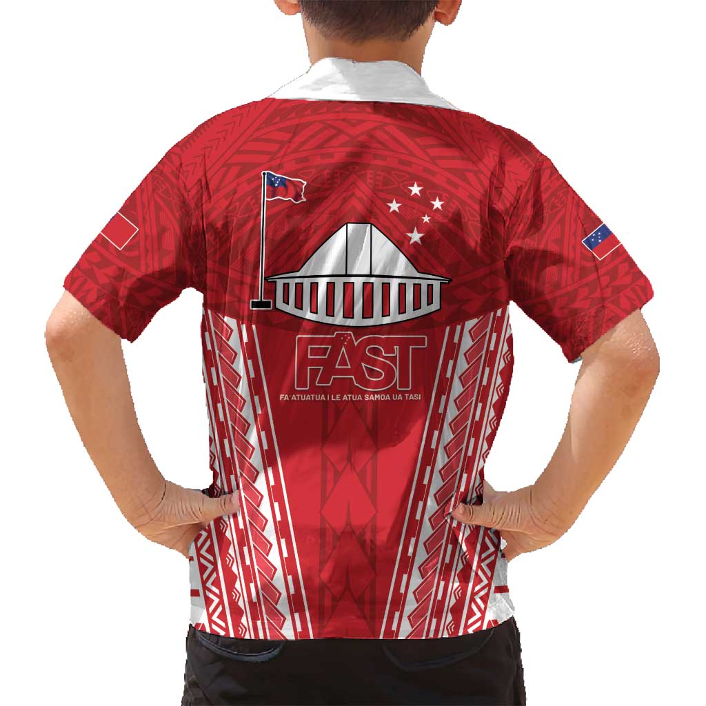 Samoa FAST Family Matching Summer Maxi Dress and Hawaiian Shirt Forever Proud Samoan Tribal Pattern - Polynesian Pride