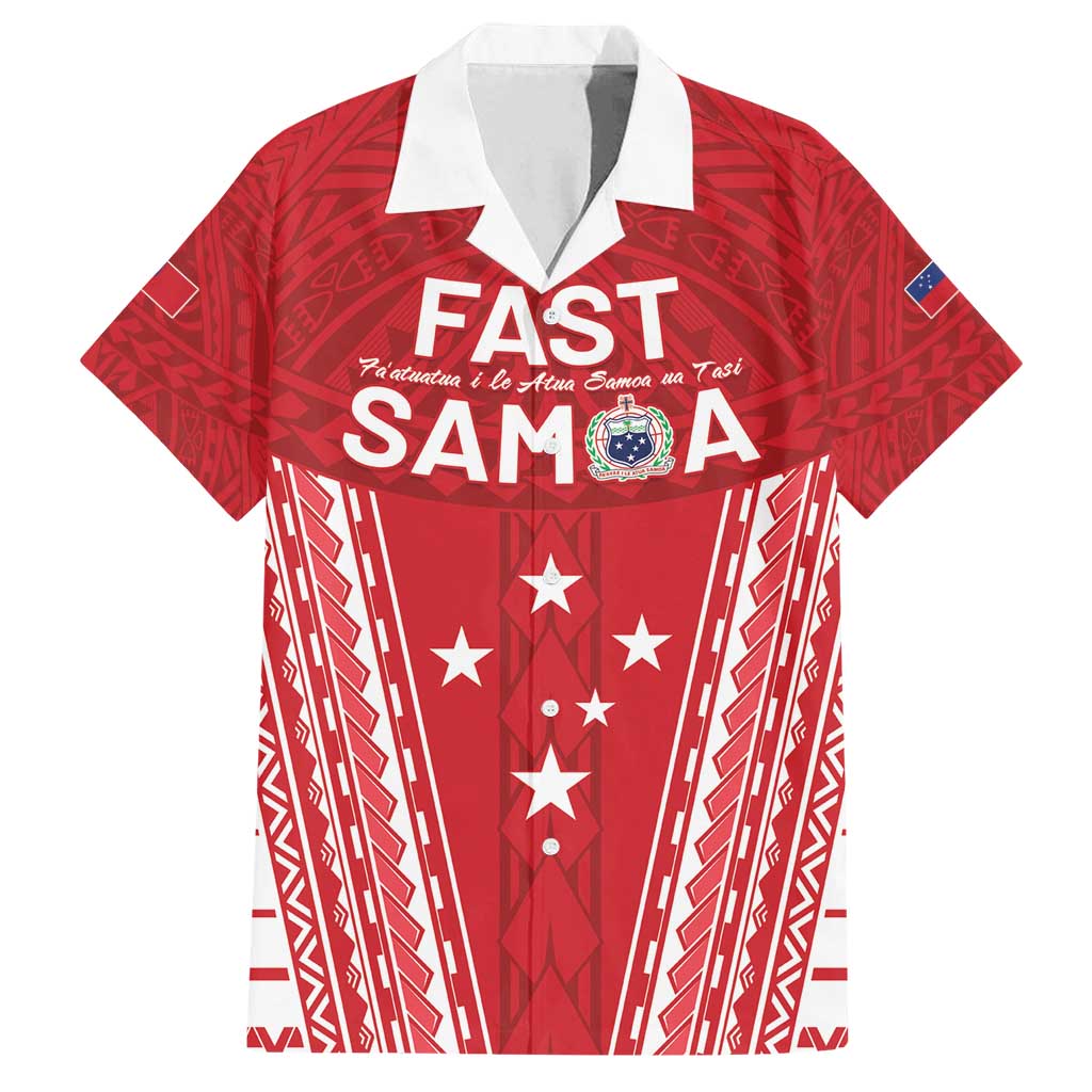 Samoa FAST Family Matching Summer Maxi Dress and Hawaiian Shirt Forever Proud Samoan Tribal Pattern - Polynesian Pride