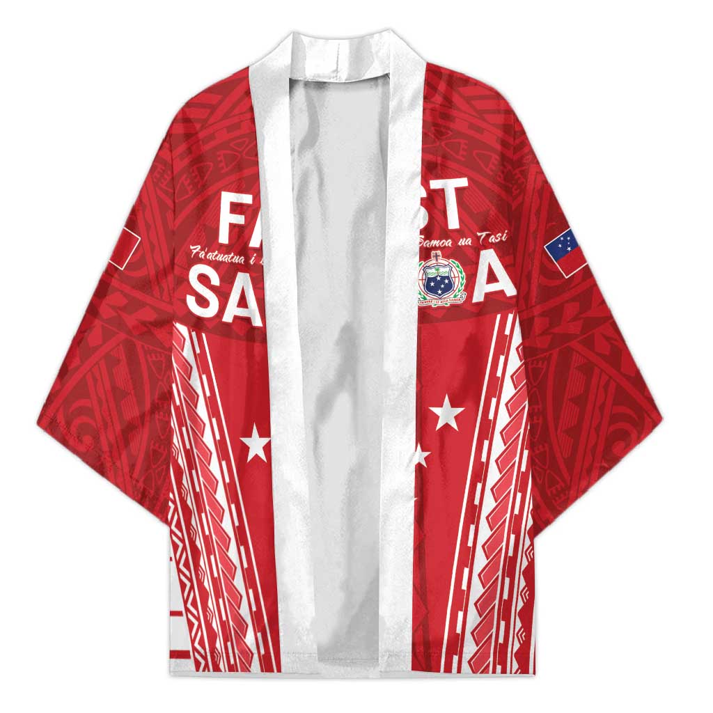 Samoa FAST Kimono Forever Proud Samoan Tribal Pattern - Polynesian Pride